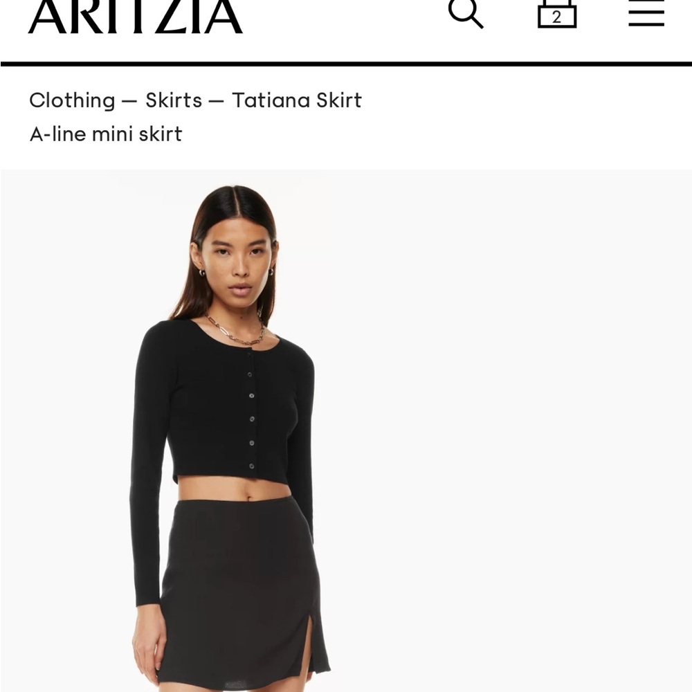 NWT Aritizia Tatiana skirt pink plum size 12 - Picture 2 of 3